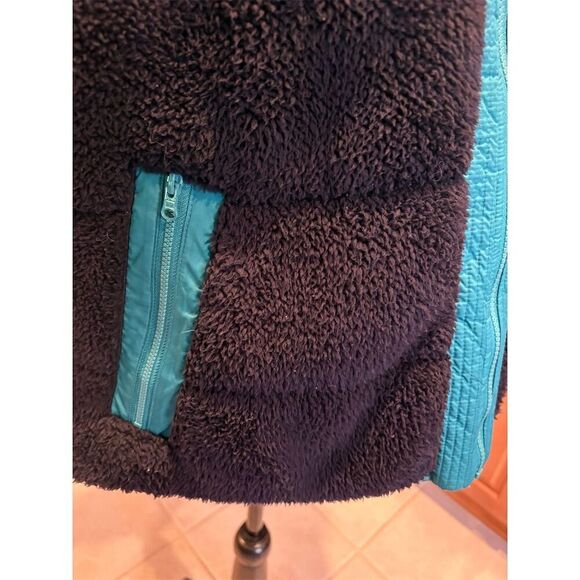 Talbots Women's XL Reversible Quilted Vest Navy/Green Casual Sleeveless - Picture 4 of 10